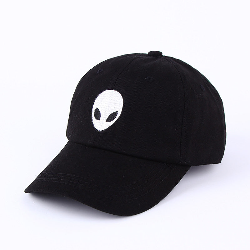 Aliens Outstar Saucer Space E.T UFO Fans Black Fabric Baseball Cap