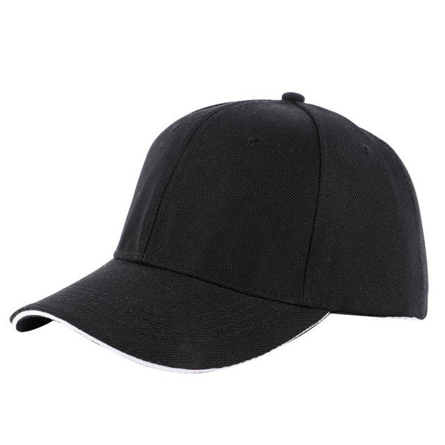 Unisex Plain Baseball Cap Adjustable Summer Hat
