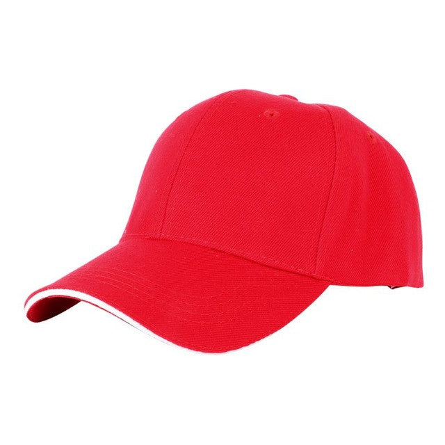 Unisex Plain Baseball Cap Adjustable Summer Hat