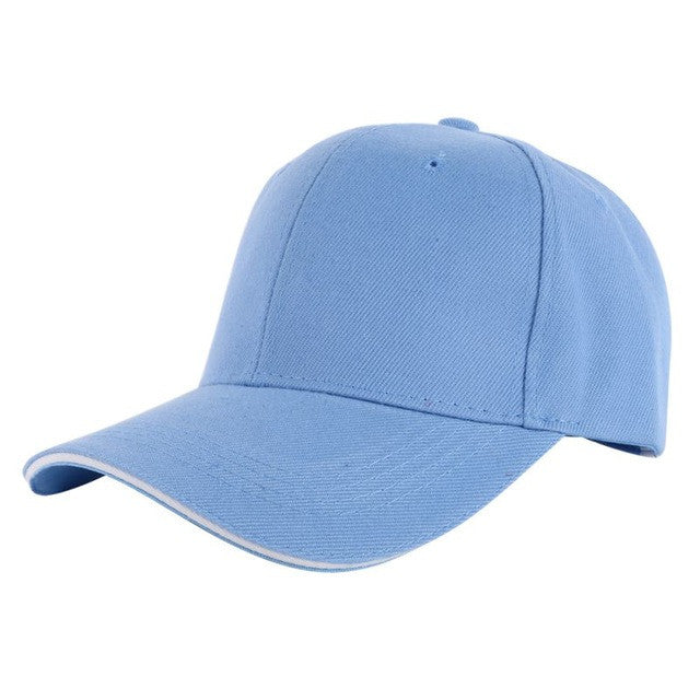 Unisex Plain Baseball Cap Adjustable Summer Hat