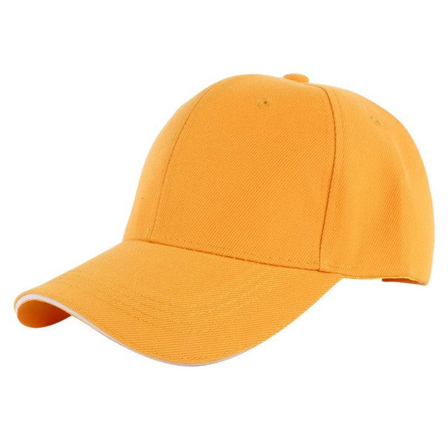 Unisex Plain Baseball Cap Adjustable Summer Hat