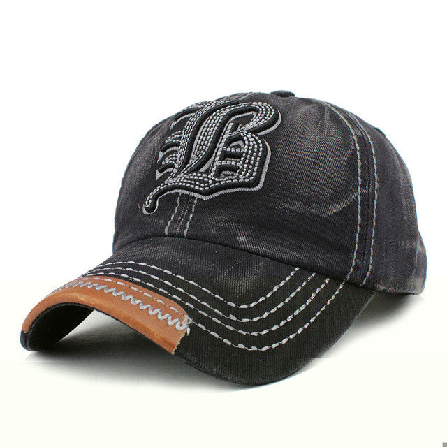 FLB Cotton Embroidery Letter W Baseball Cap P12