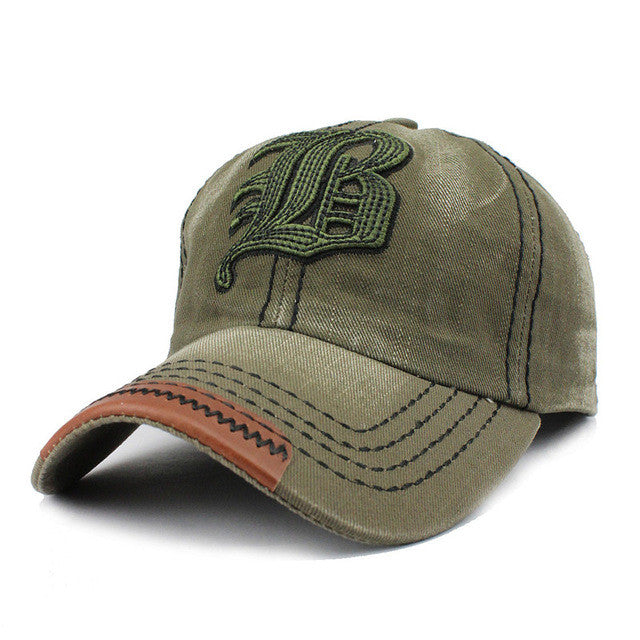 FLB Cotton Embroidery Letter W Baseball Cap P12