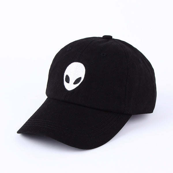 Aliens Outstar Saucer Space E.T UFO Fans Black Fabric Baseball Cap