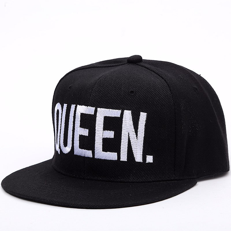 KING QUEEN Embroidery Snapback Hat