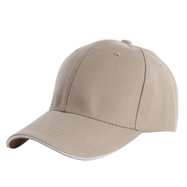 Unisex Plain Baseball Cap Adjustable Summer Hat